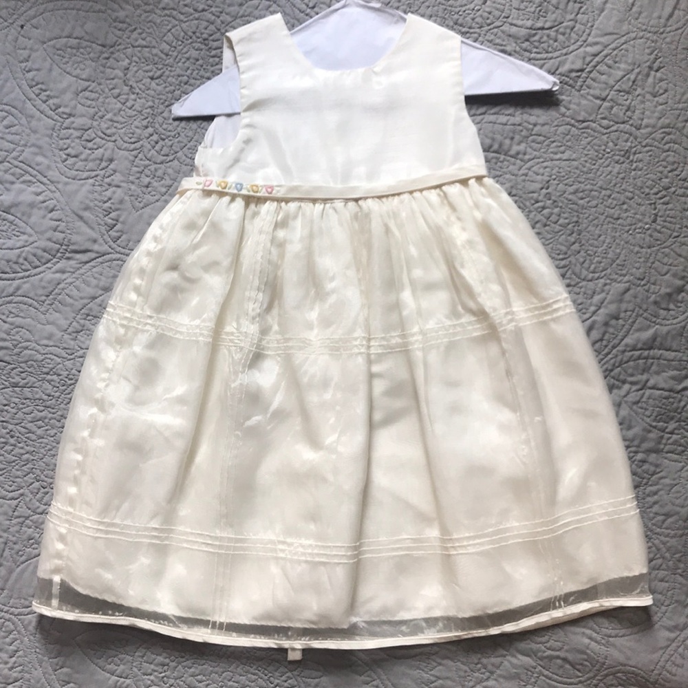 BT Kids beautiful cream dress with embellishments
